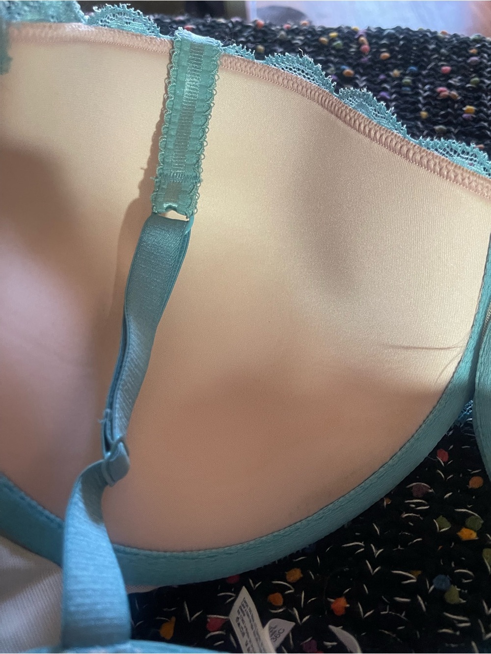 Brand new, never worn Le Mystere Light Blue Lace Underwire Bra - Picture 3 of 6